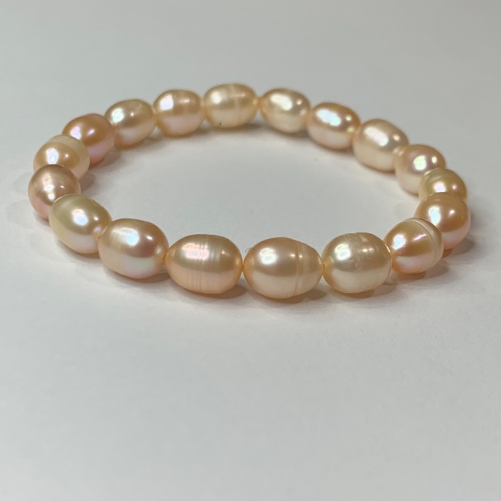 Pink Freshwater Pearl Stretch Bracelet